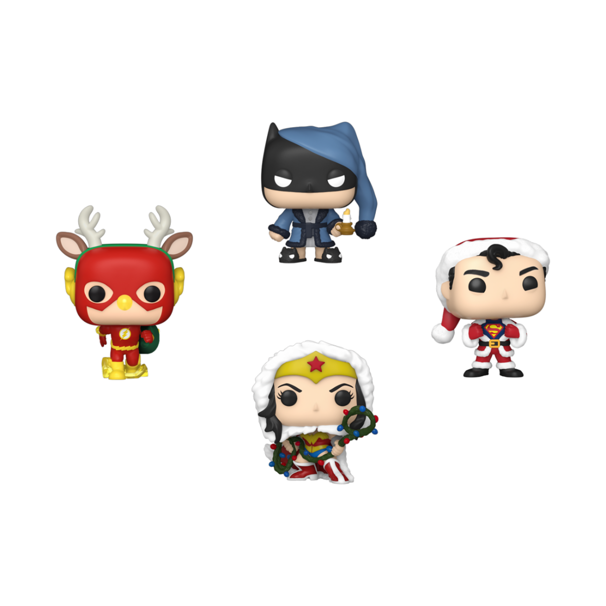 FUNKO POCKET POP: DC HOLIDAY - TREE HOLIDAY BOX 4-PACK - Slika 2