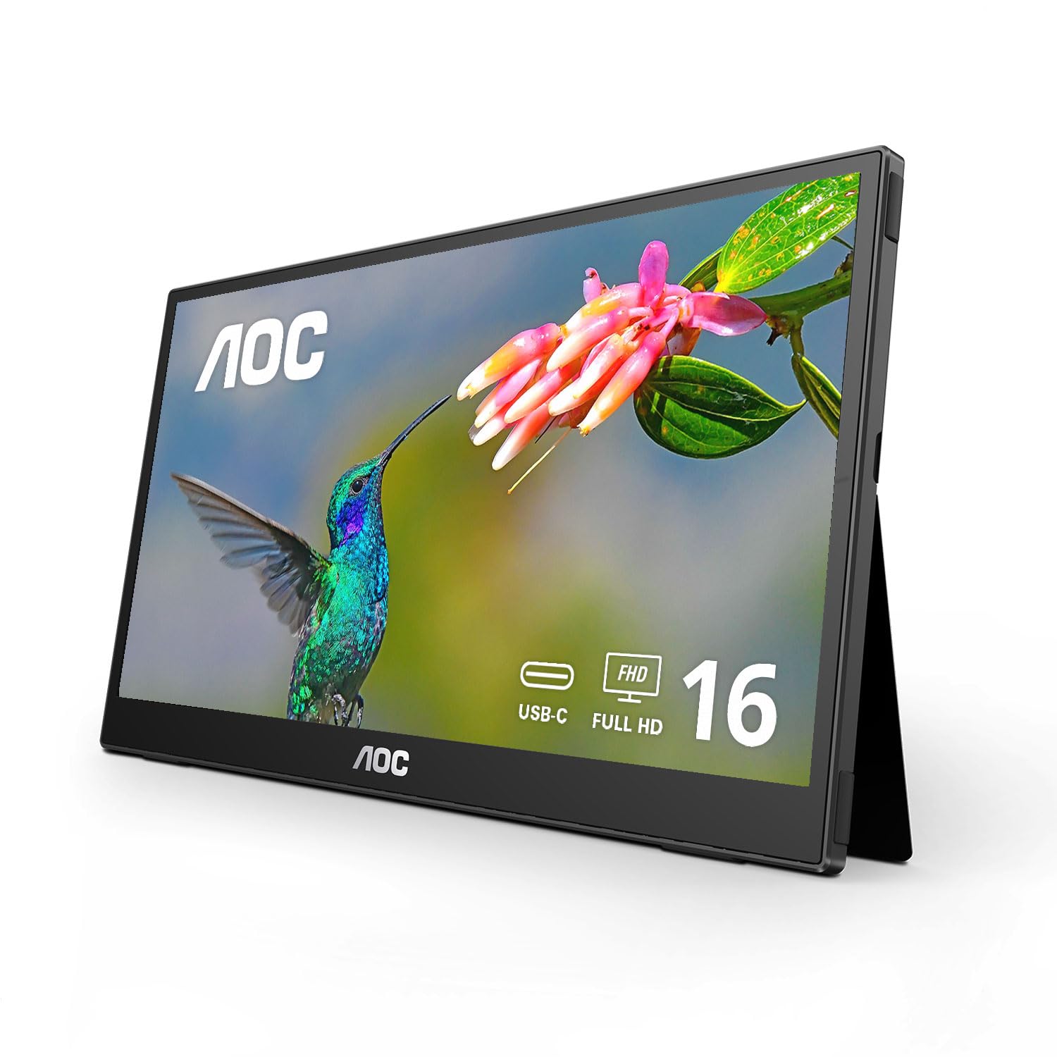 AOC 16T3EA, 15,6", FHD, USB-C 15W, prijenosni