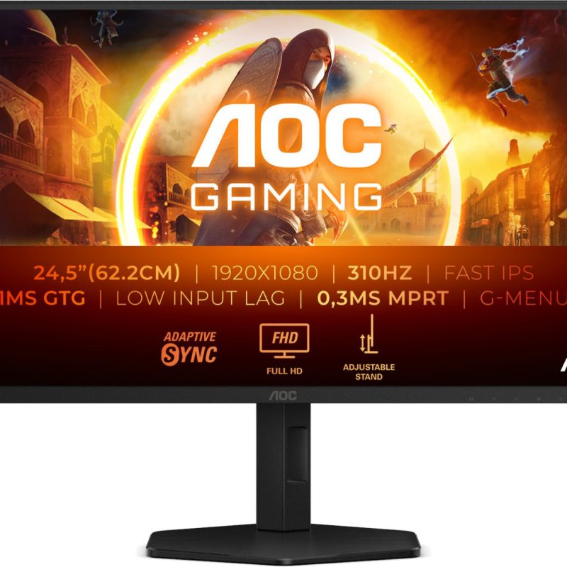 AOC 25G4SXU, 24,5", 2xHDMI, DP, 300Hz, HAS, USB