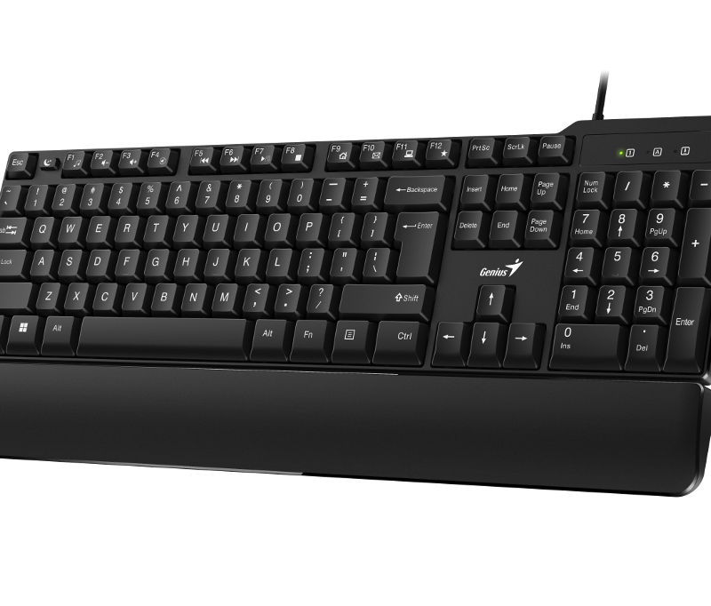 Genius KB-100XP, žična tipkovnica, oslonac, USB