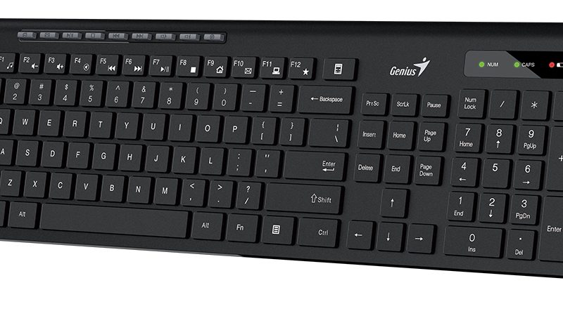 Genius SlimStar 7230, bežična tipkovnica, crna