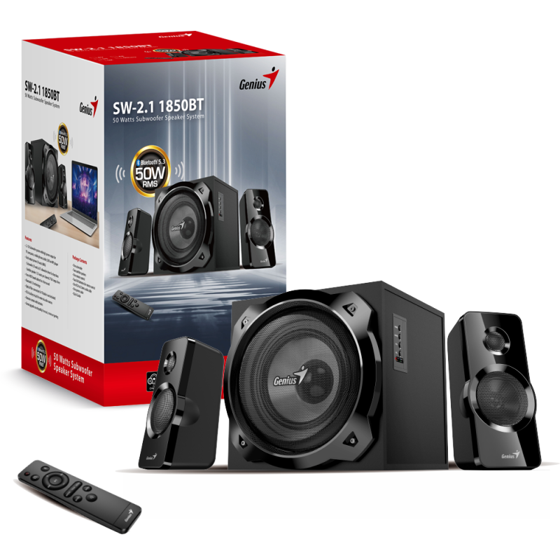 Genius zvučnici SW-2.1 1850BT, 50W, Bluetooth