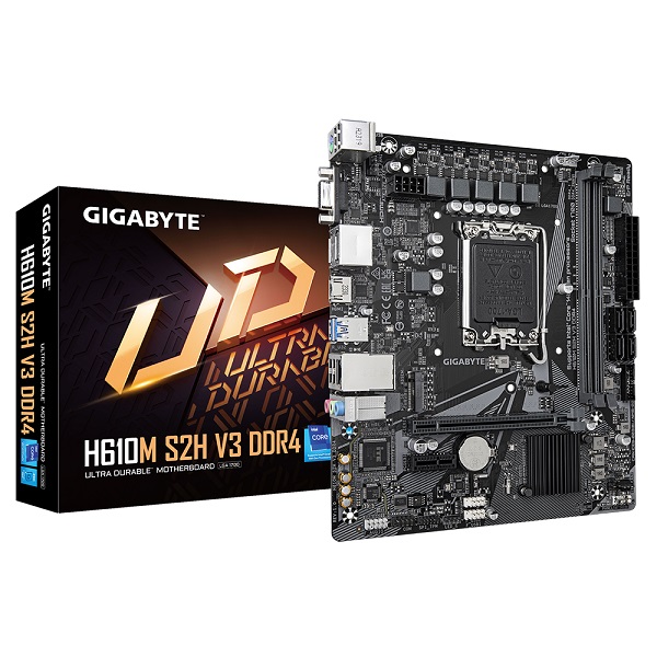 MB Gigabyte H610M S2H V3, DDR4, s1700