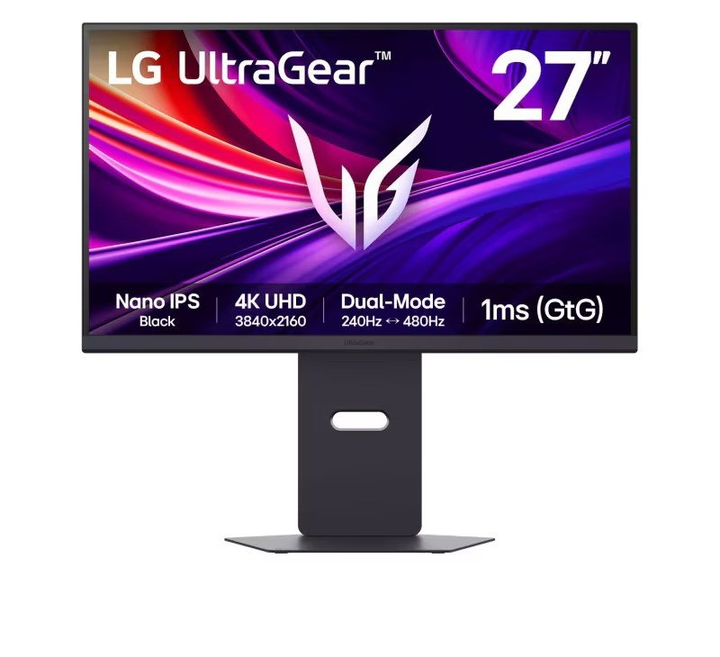 LG 27G850A 27" 4K 240/480Hz,HDMI 2.1, DP 2.1, HAS