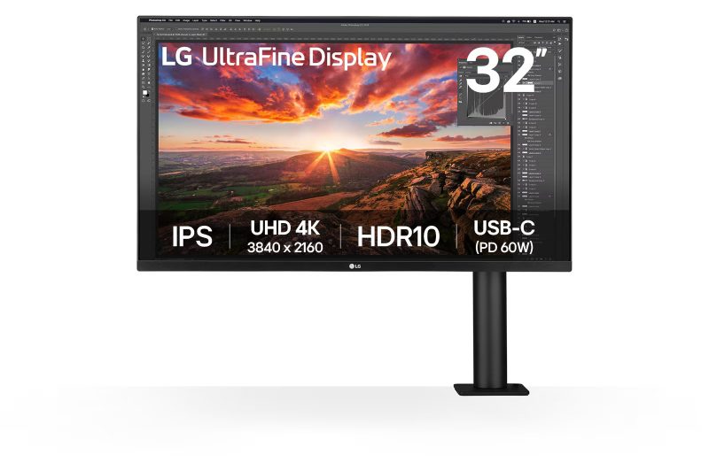 LG 32UN880K 31,5" 4K IPS 60Hz,HDMI, DP,USB-C, ergo