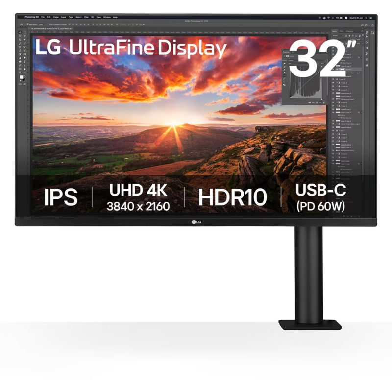 LG 32UN880K 31,5" 4K IPS 60Hz,HDMI, DP,USB-C, ergo