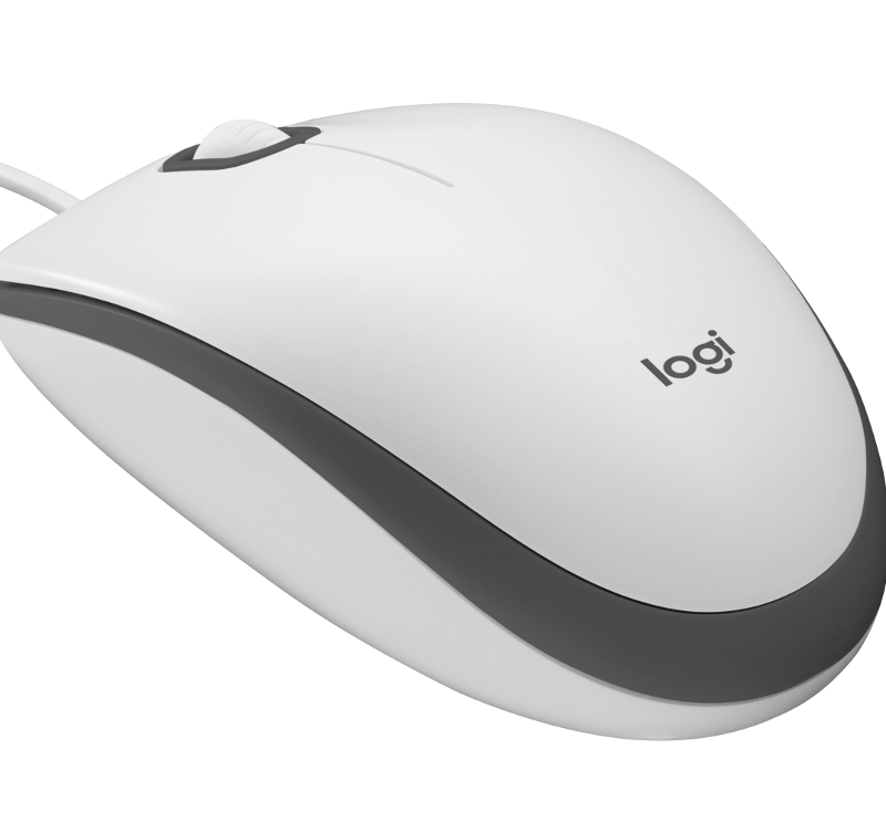 Logitech M100 žičani optički miš, bijela