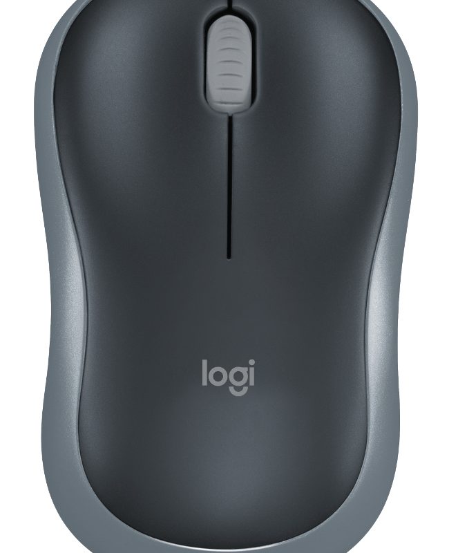 Logitech M185 bežični optički miš, siva