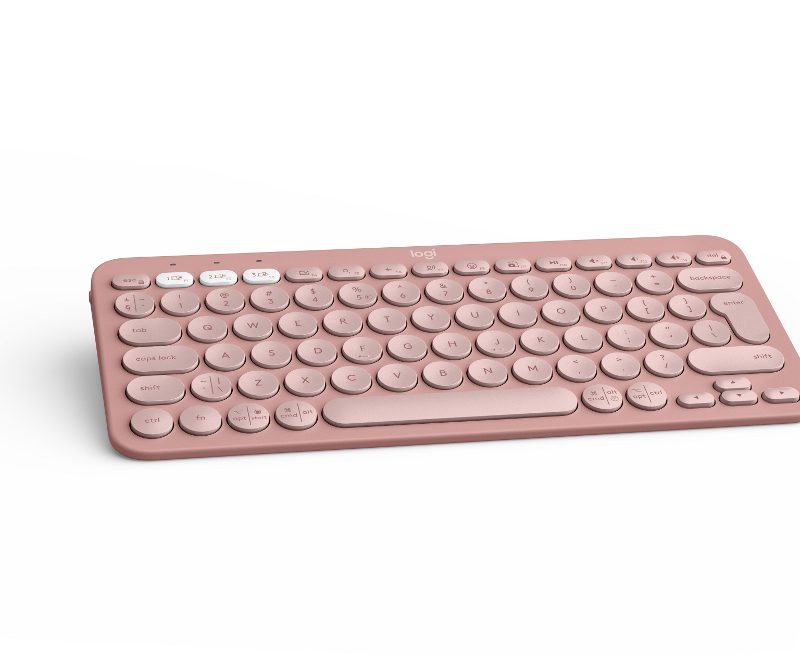 Logitech K380s Bluetooth bežična tipkovnica, roza