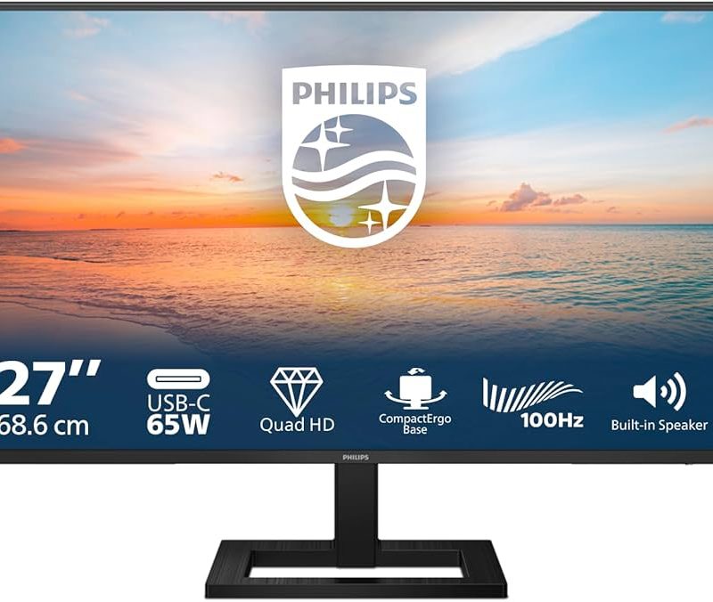 Philips 27" 27E1N1600AE, QHD, HDMI, HAS, USB-C