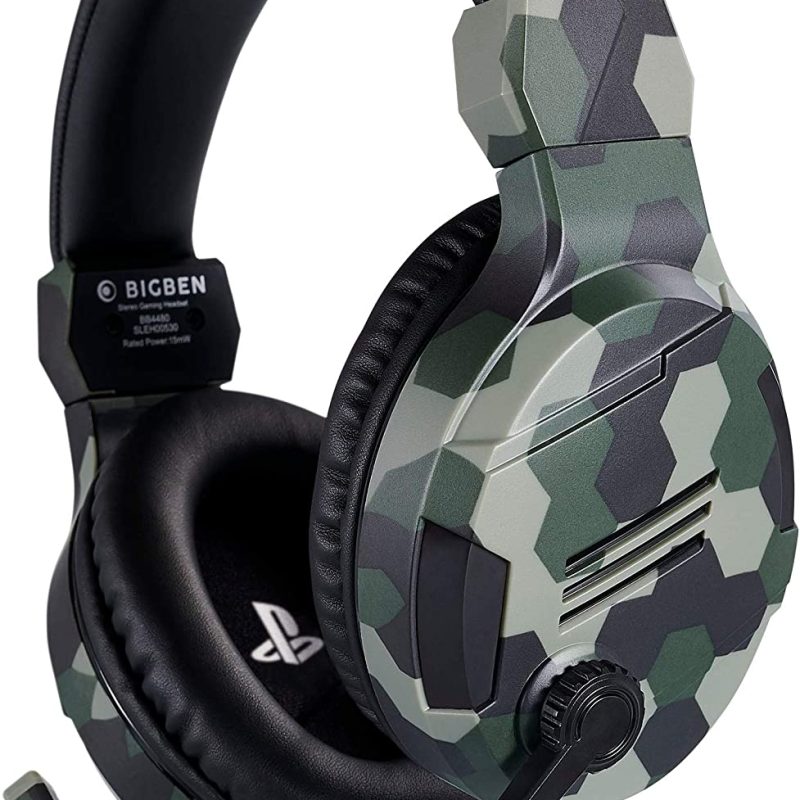 BIGBEN V3 GAMING STEREO HEADSET PS4 CAMOUFLAGE GREEN