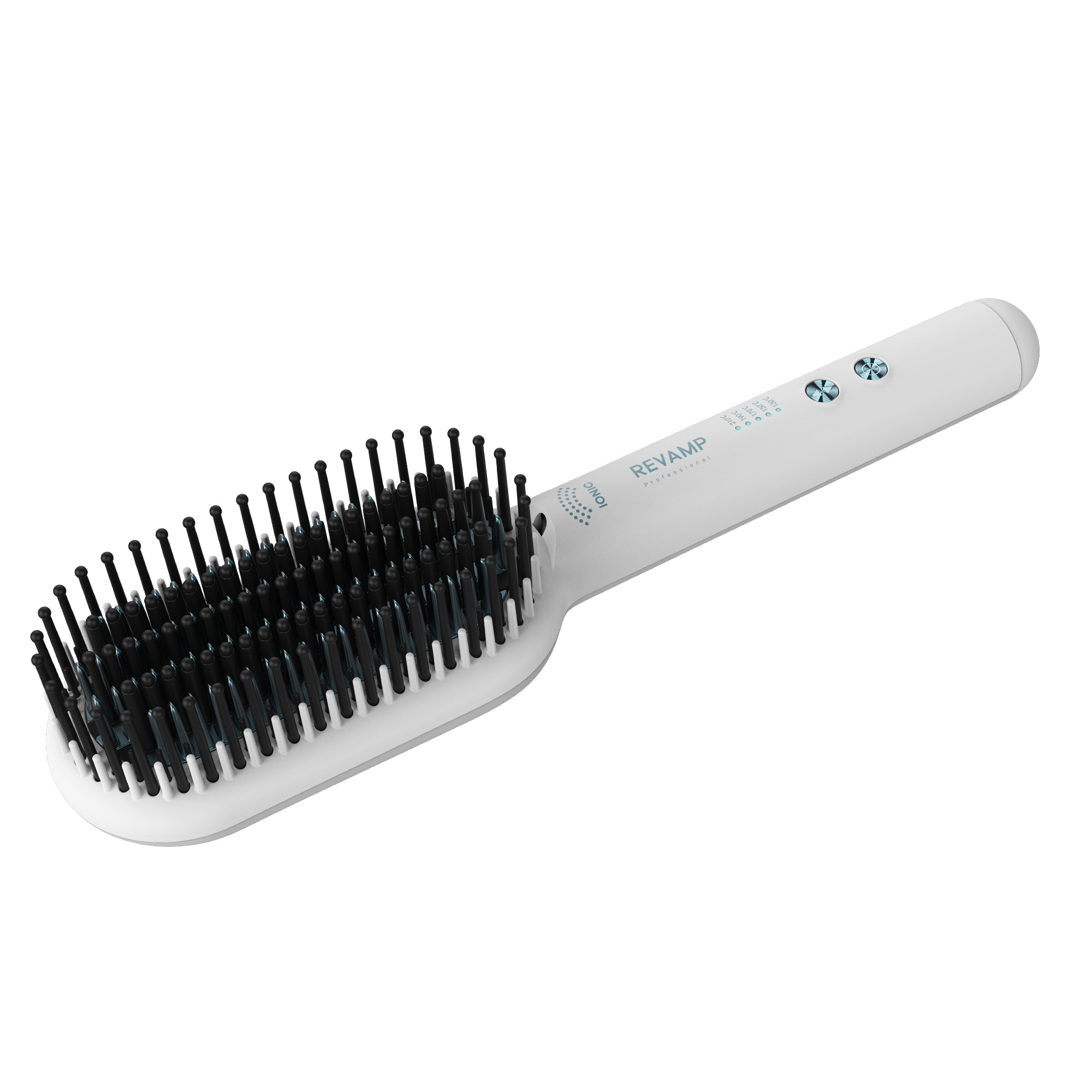 REVAMP PROGLOSS DEEPFORM CERAMIC STRAIGHTENING BRUSH - WHITE BR-1850 - Slika 8