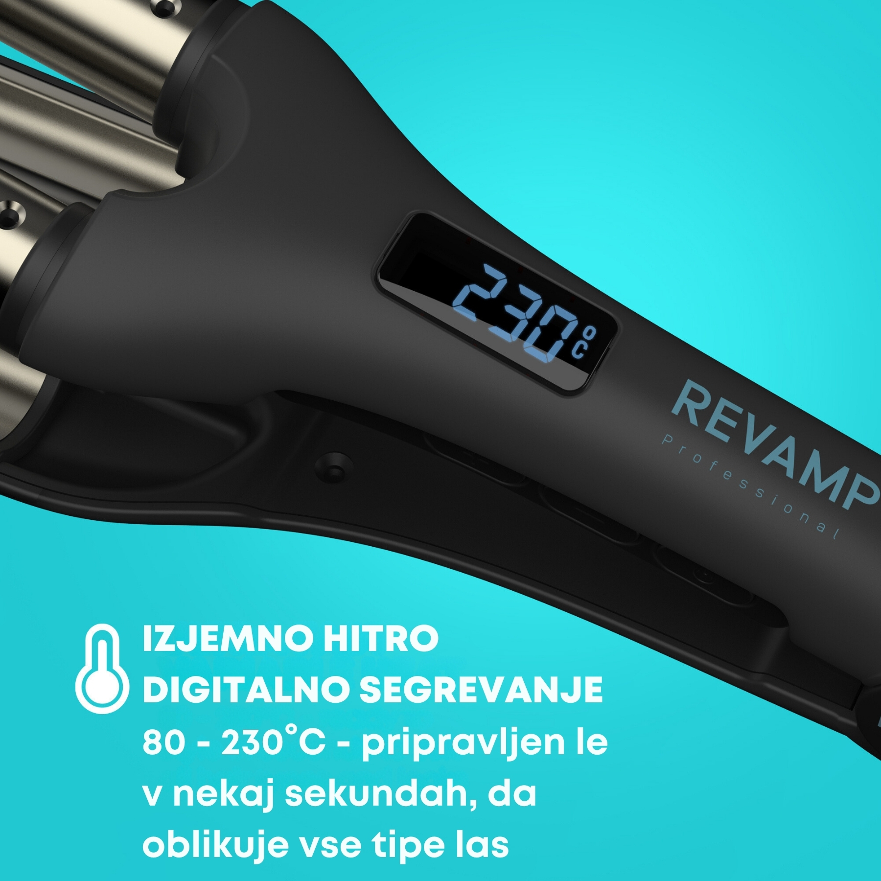 REVAMP PROGLOSS WAVE DEFINE STYLER PROFESSIONAL WV-1750 - Slika 3