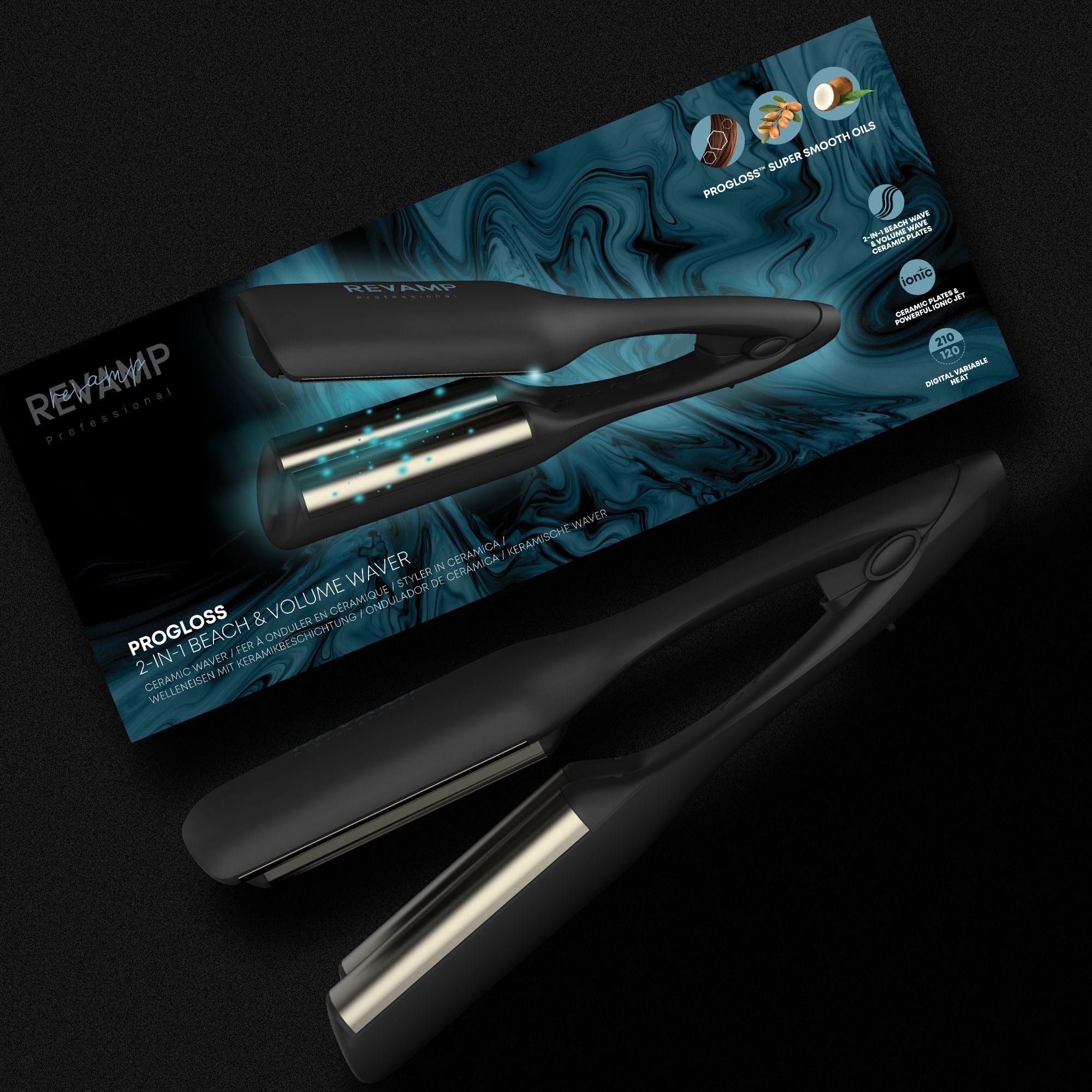 REVAMP PROGLOSS 2-IN-1 BEACH & VOLUME WAVER WV-3000 - Slika 5
