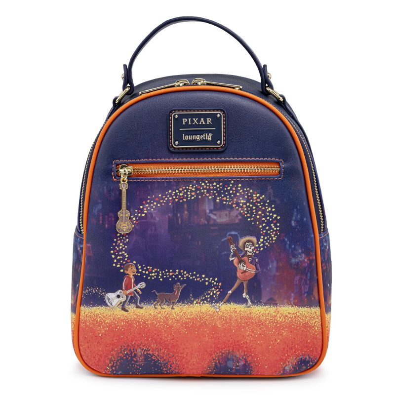 LOUNGEFLY PIXAR COCO MARIGOLD BRIDGE MINI BACKPACK