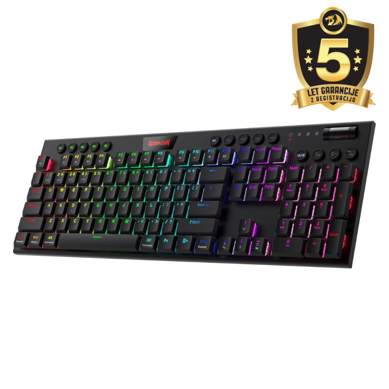 KEYBOARD - REDRAGON HORUS PRO K618RGB-PRO WIRED/2.4G/BT RED SWITCH