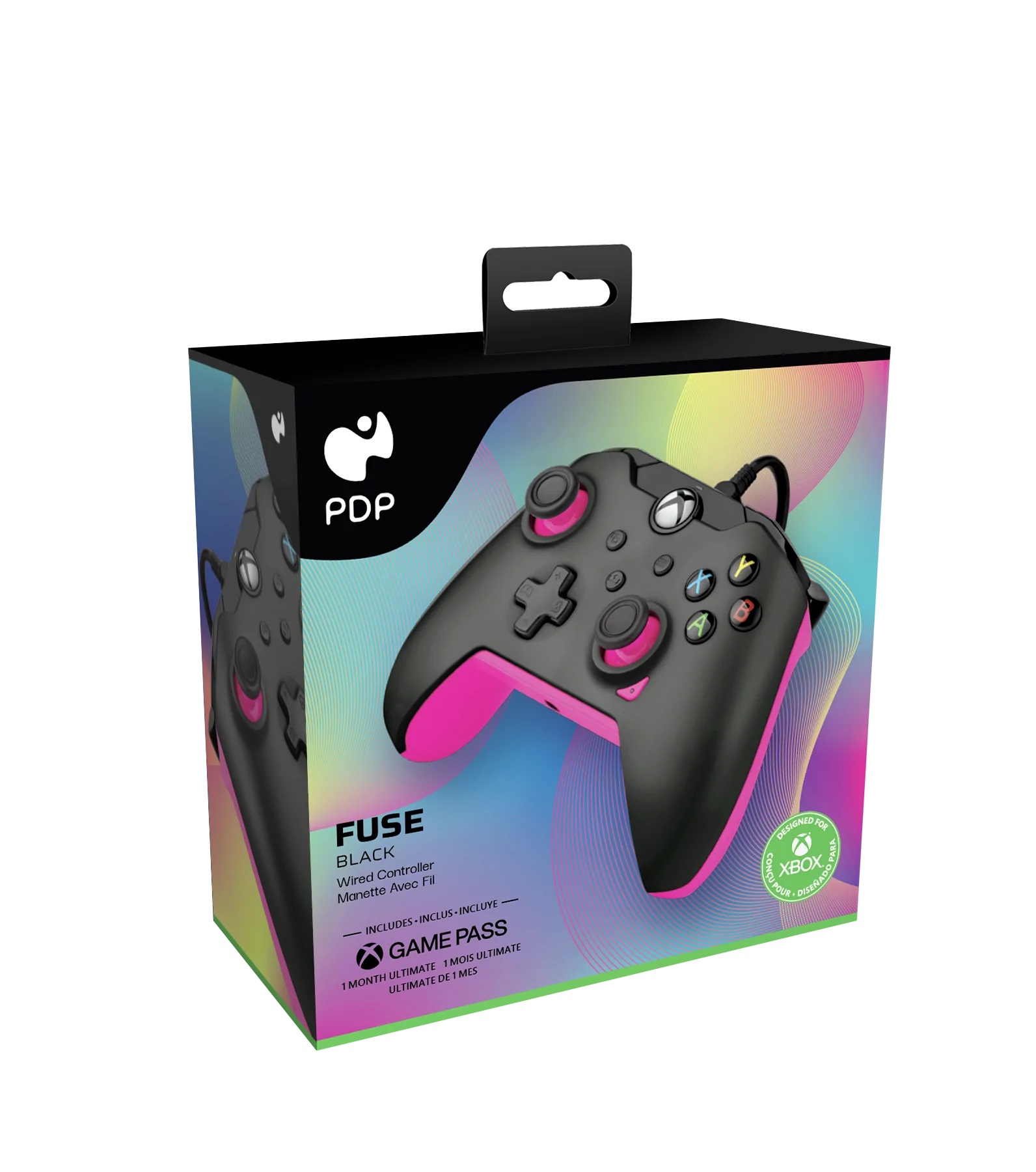 PDP XBOX WIRED CONTROLLER BLACK - FUSE (PINK) - Slika 7