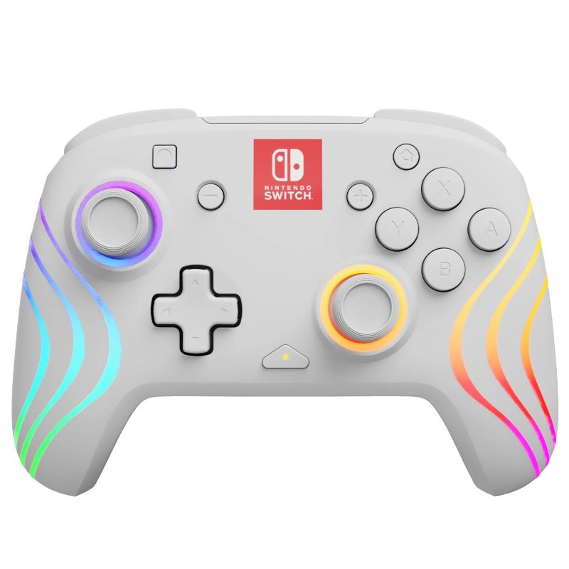 PDP SWITCH 2 & 1 AFTERGLOW WAVE WIRELESS CONTROLLER - WHITE