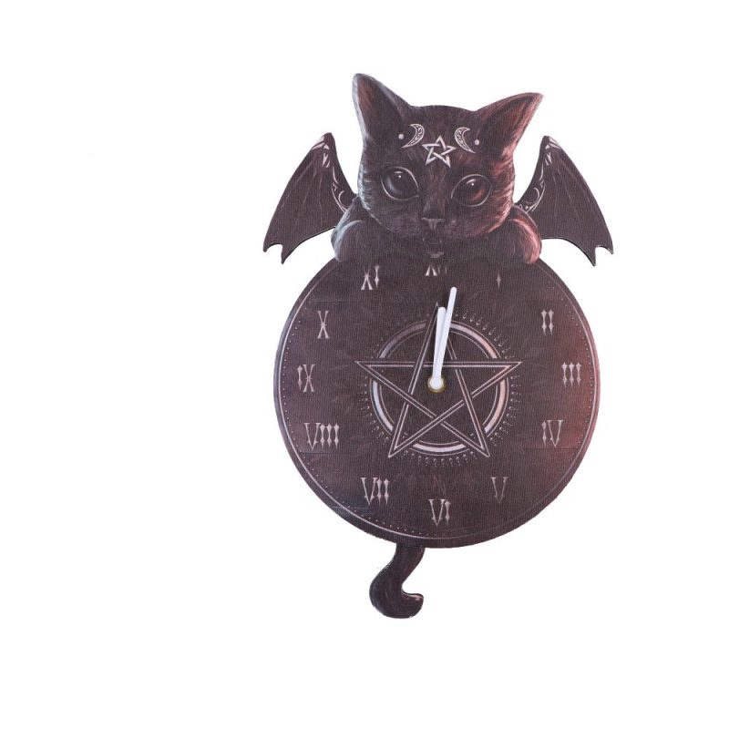 NEMESIS NOW MALPUSS TICKIN CLOCK MDF WALL CLOCK