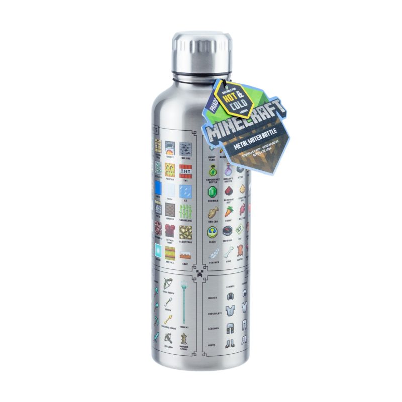 PALADONE Minecraft metal water bottle