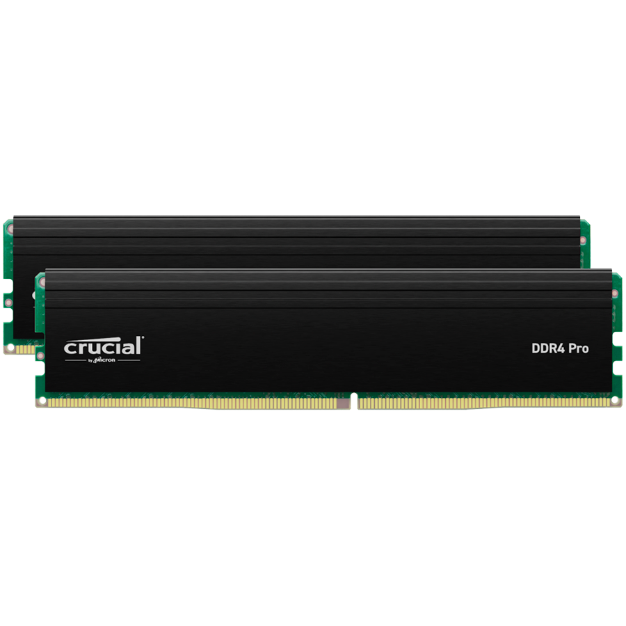 Crucial Pro 32GB Kit (2x16GB) DDR4-3200 UDIMM CL22 (8Gbit/16Gbit)