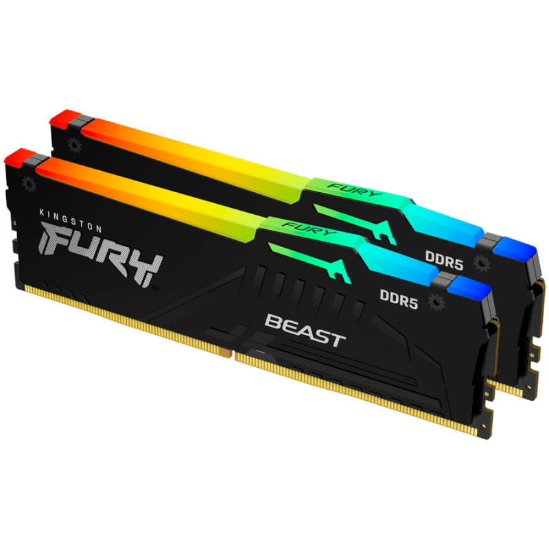 Kingston 32GB 6000MT/s DDR5 CL30 DIMM (Kit of 2) FURY Beast RGB EXPO
