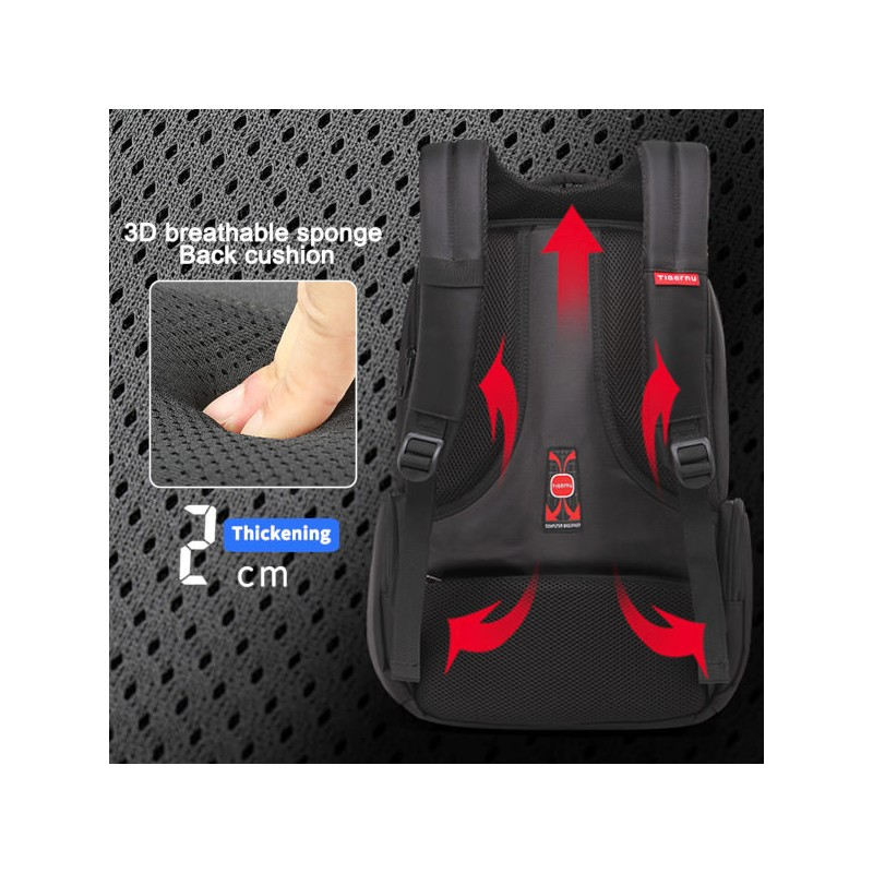 TIGERNU BACKPACK LAPTOP T-B3140 15.6" BLACK - Slika 3