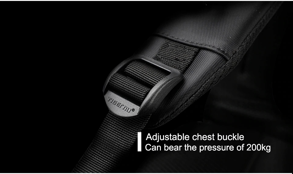 TIGERNU BACKPACK LAPTOP T-B3140 15.6" BLACK - Slika 7