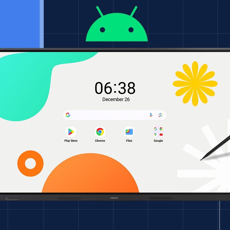 Samsung LH65WAFWLGCXEN, 65" Android touch display