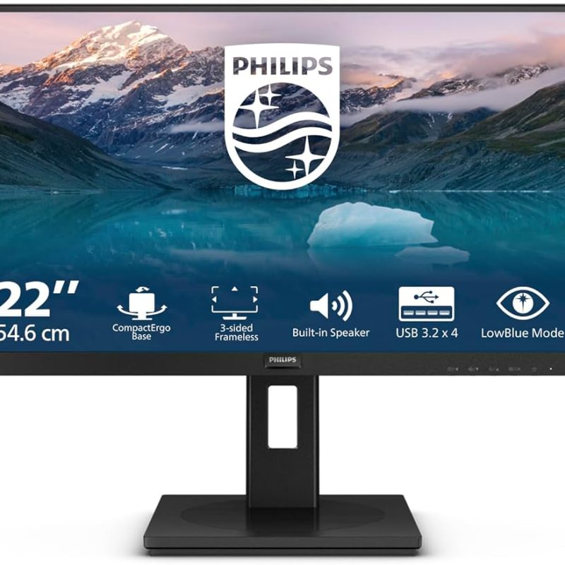 Philips 222S9JML 21,5", VGA, HDMI, DP, zvuč., USB