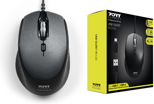 Port miš OFFICE PRO SILENT, žični, crni
