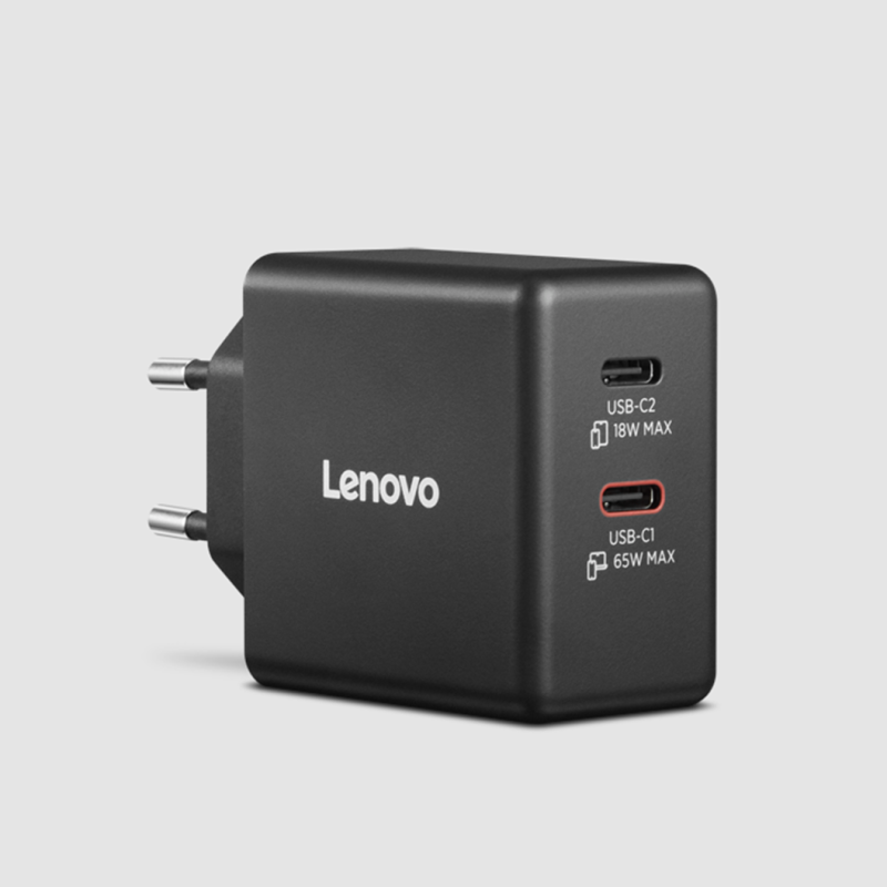 Lenovo Dual USB-C 65W GaN Charger