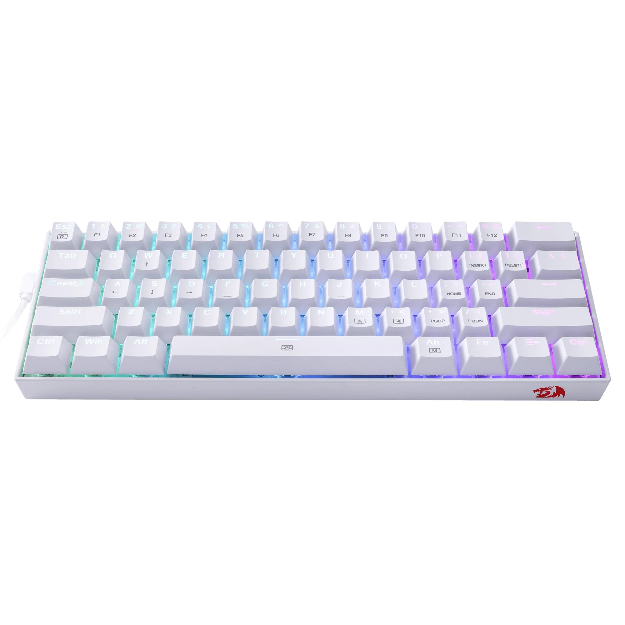 KEYBOARD - REDRAGON DRAGONBORN K630 RGB WHITE RED SWITCH - Slika 7