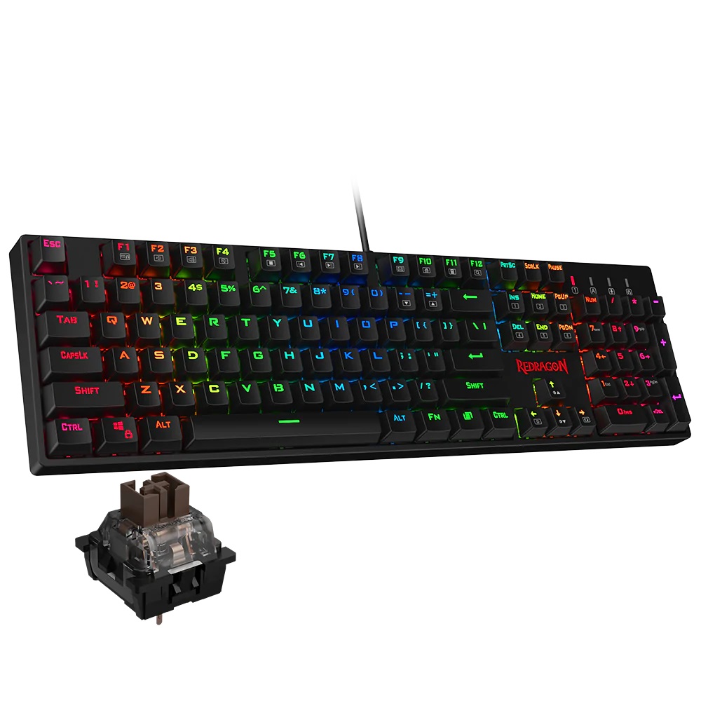 KEYBOARD - REDRAGON SURARA K582RGB MECHANICAL BROWN SWITCH - Slika 6