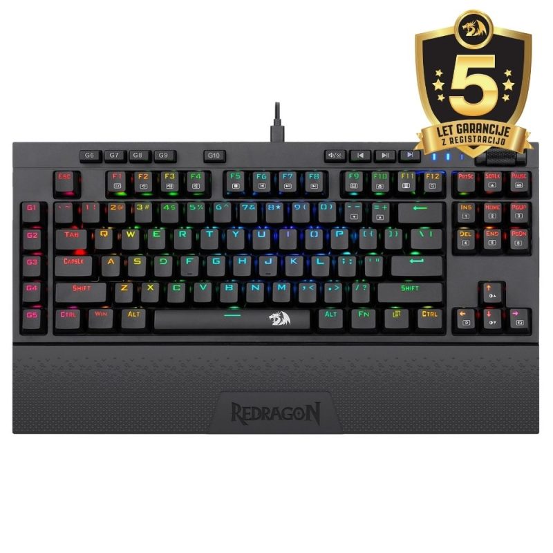 KEYBOARD - REDRAGON VISHNU K596RGB (RED SWITCH)