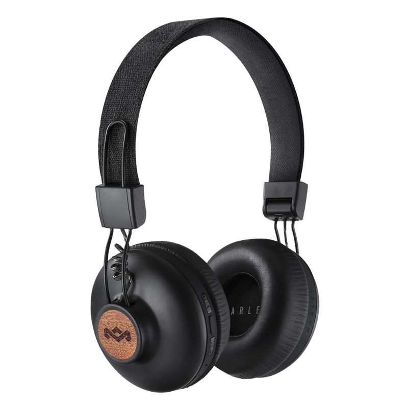 HOUSE OF MARLEY POSITIVE VIBRATION BLUETOOTH SIGNATURE BLACK ON-EAR HEADPHONES