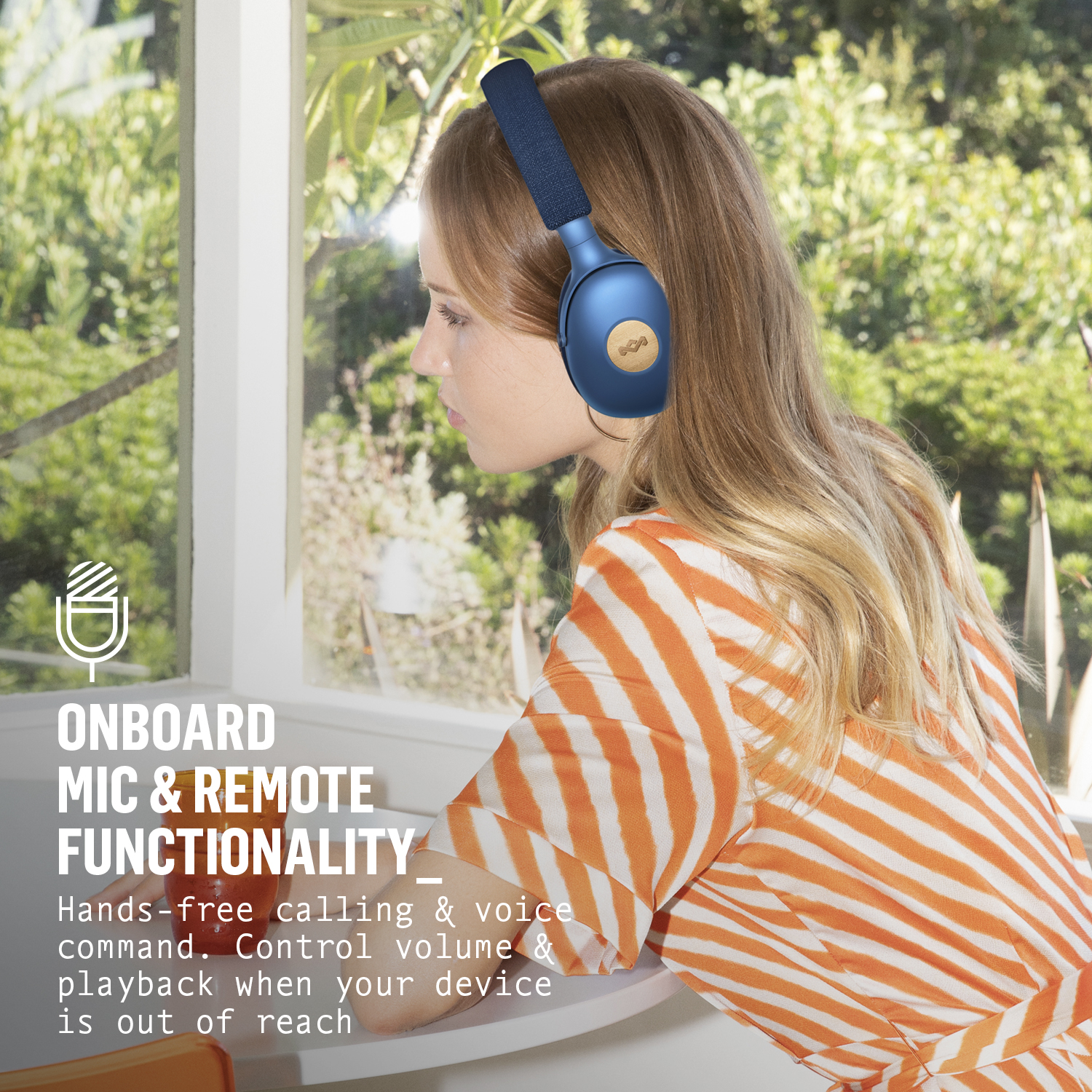 HOUSE OF MARLEY POSITIVE VIBRATION XL DENIM OVER-EAR HEADPHONES - Slika 6