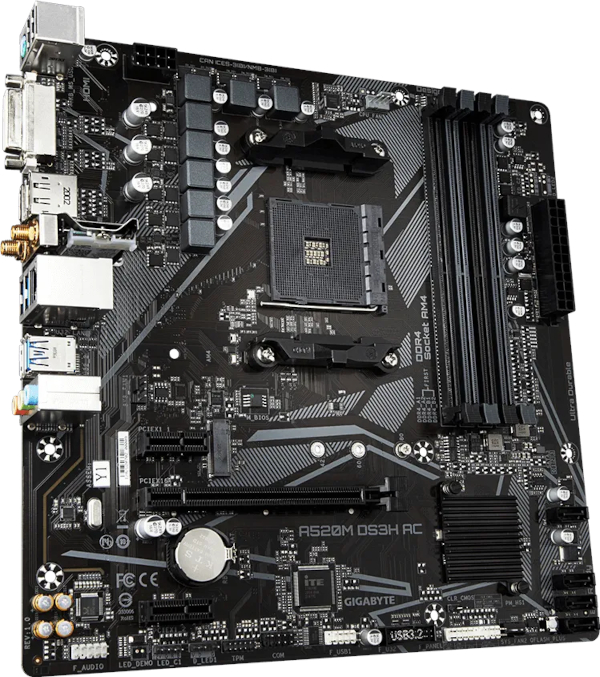 Gigabyte GA-A520M-DS3H AC,AM4,S3, U3, mATX