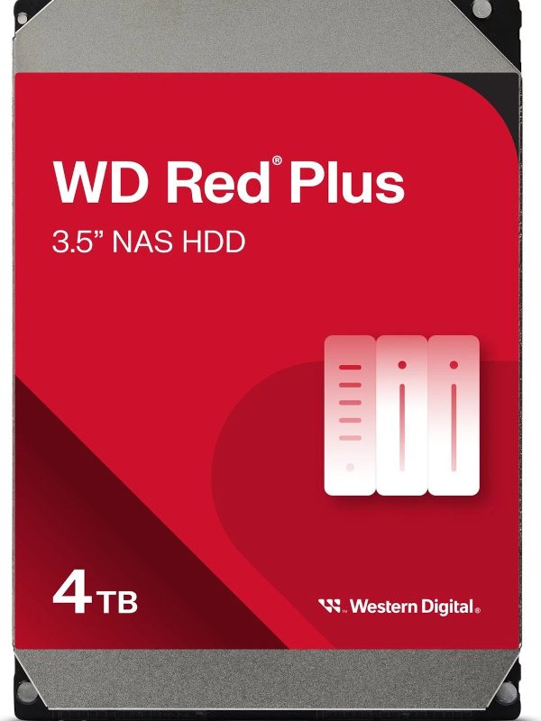 WD Red Plus 4TB, 3,5", 128MB, 5400 rpm NAS