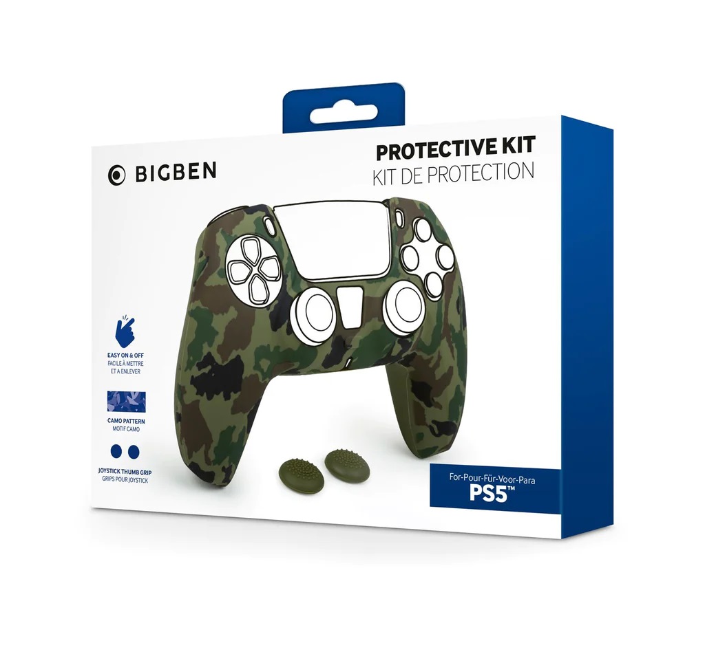 BIGBEN PS5 SILICON GLOVE CAMO GREEN - Slika 2